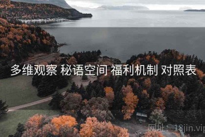 多维观察 秘语空间 福利机制 对照表
