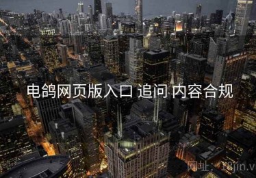 电鸽网页版入口 追问 内容合规