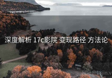深度解析 17c影院 变现路径 方法论