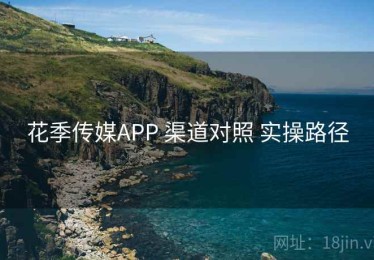 花季传媒APP 渠道对照 实操路径