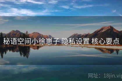 秘语空间小徐崽子 隐私设置 核心要点