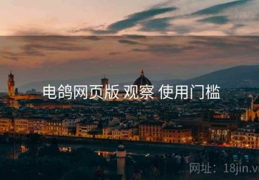 电鸽网页版 观察 使用门槛