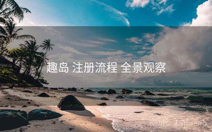趣岛 注册流程 全景观察