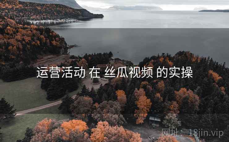 运营活动 在 丝瓜视频 的实操