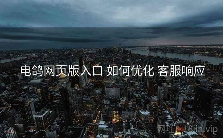 电鸽网页版入口 如何优化 客服响应