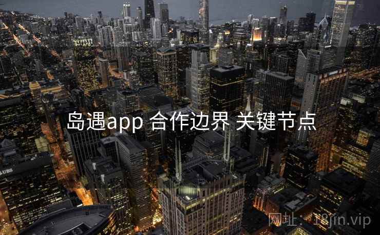 岛遇app 合作边界 关键节点