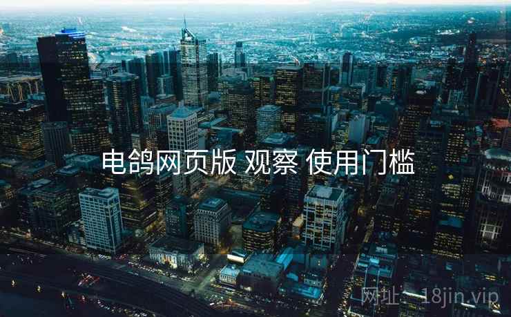 电鸽网页版 观察 使用门槛